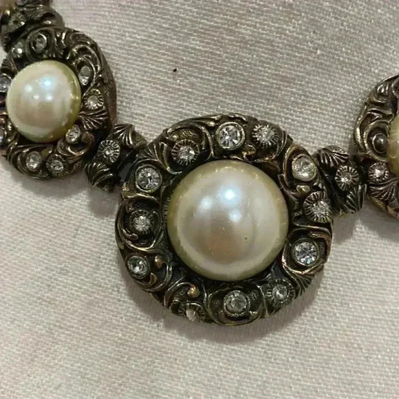 Bronze choker necklace - Picture 3 of 9